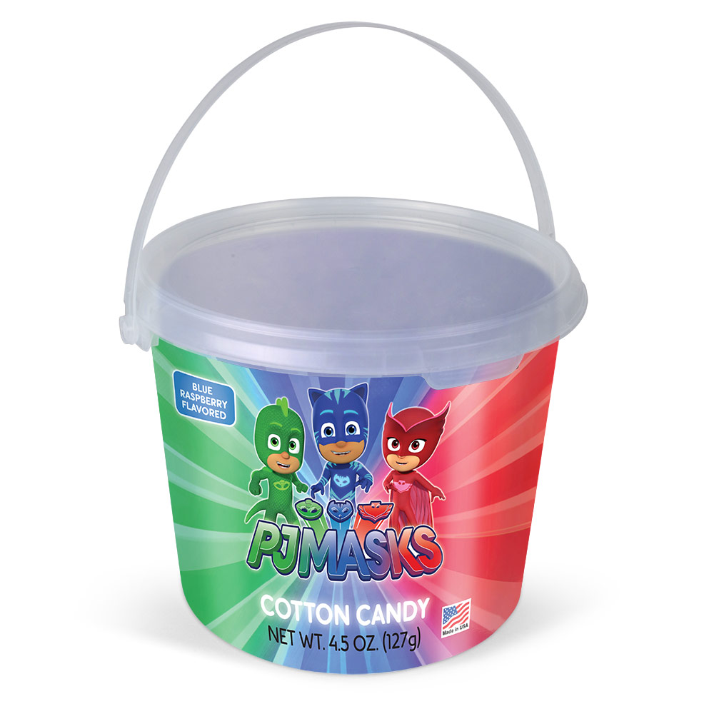 4.5oz PJ Masks Cotton Candy Tub, Blue Raspberry