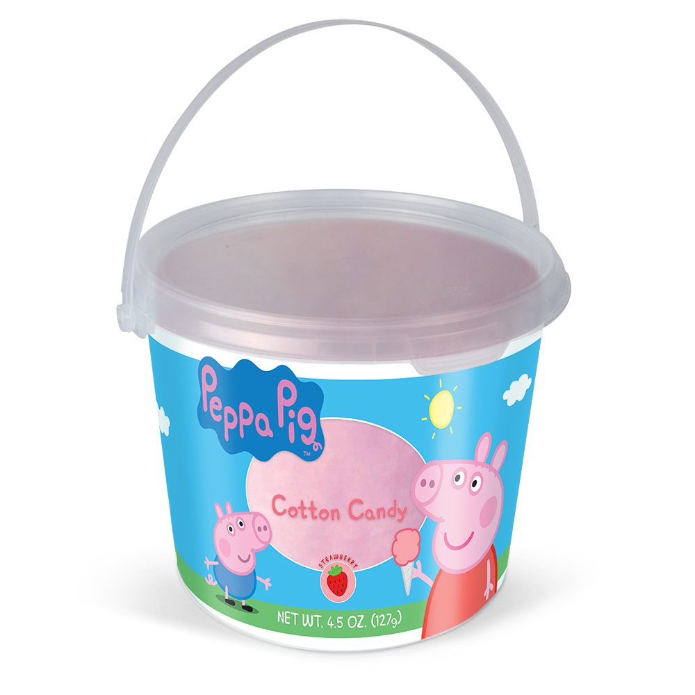 4.5oz Peppa Pig Cotton Candy Tub, Strawberry 