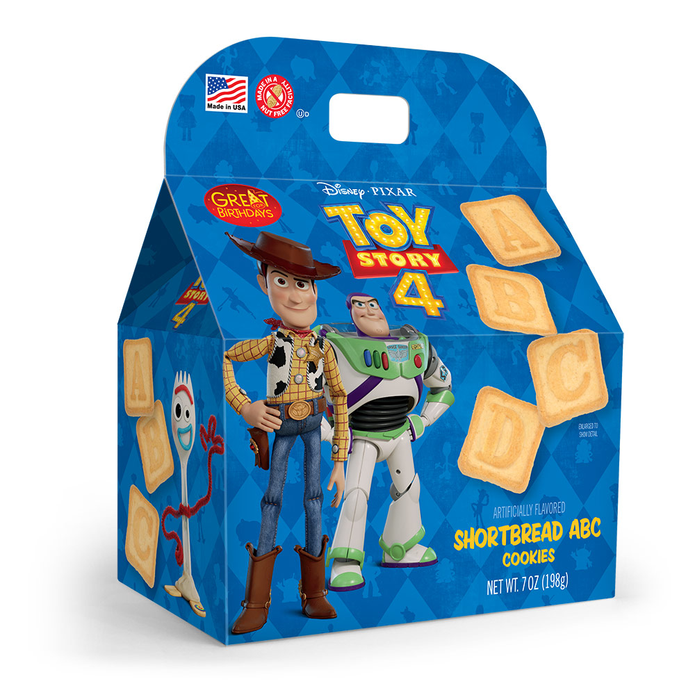 Toy Story 4 ABC Shortbread Cookies Gable Box 