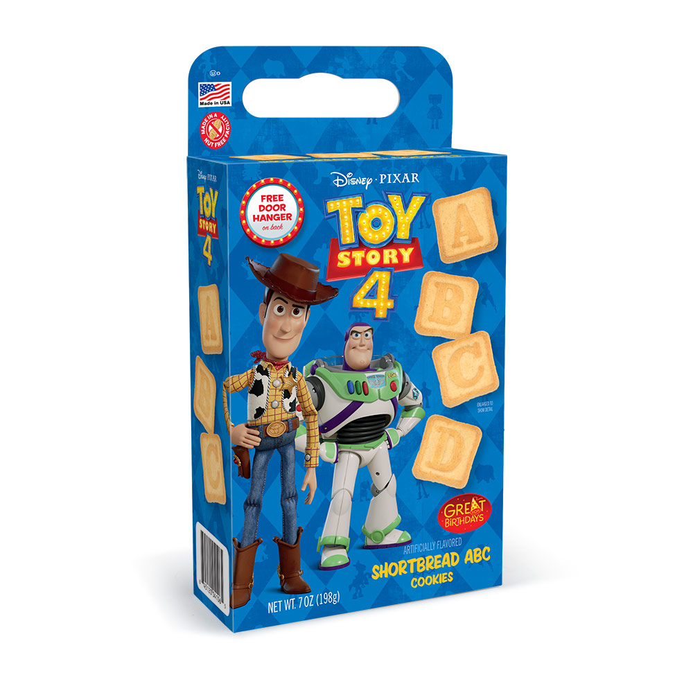 Toy Story 4 ABC Shortbread Cookie Cuboid Box 