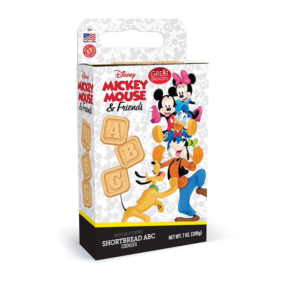 Mickey Mouse & Friends ABC Shortbread Cookie Cuboid Box 