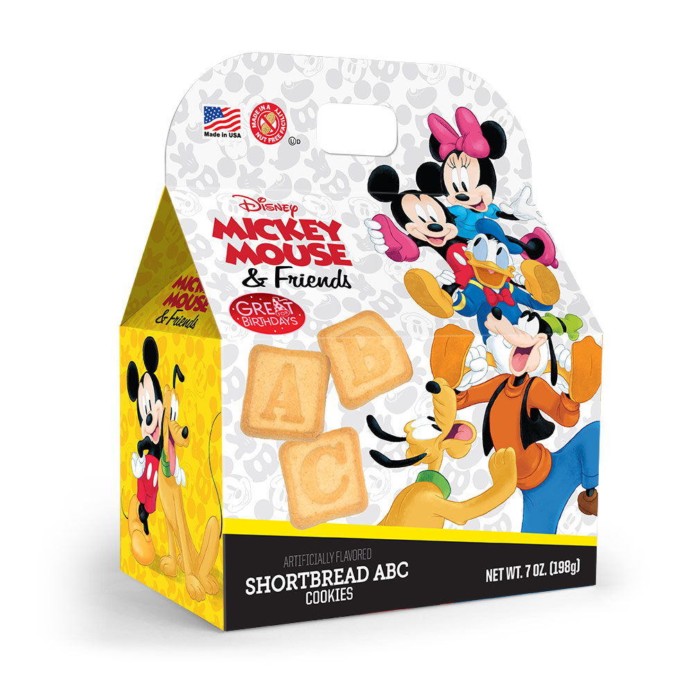Mickey Mouse and Friends ABC Shortbread Cookies Gable Box