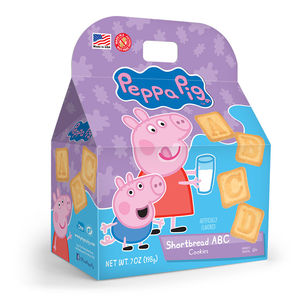 Peppa Pig ABC Shortbread Cookies Gable Box 