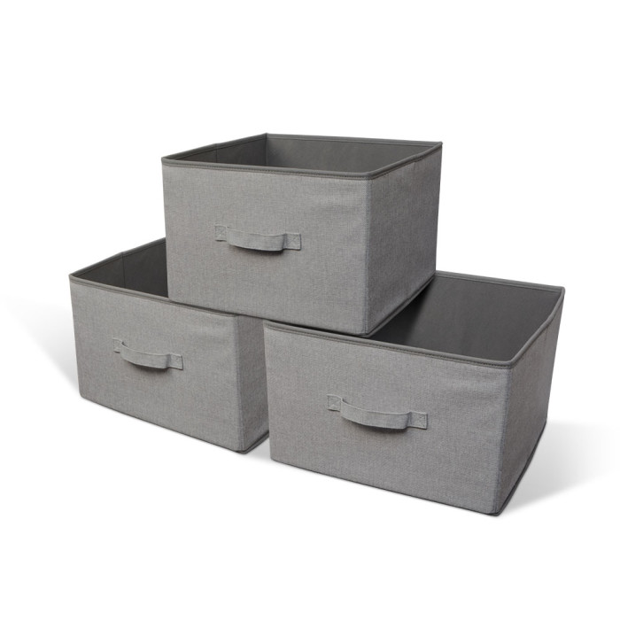 3 Pack Collapsible Cloth Closet Storage Bins