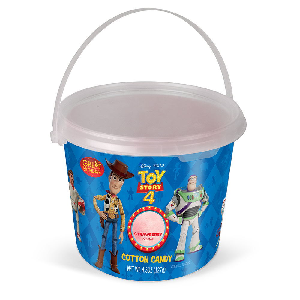 4.5oz Toy Story 4 Cotton Candy Tub, Strawberry